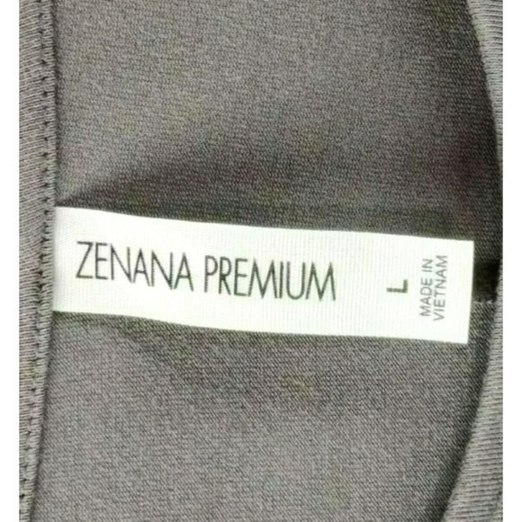 Zenana Premium Women's Size Large Grey Tunic Flare Midi Pockets - Picture 4 of 9